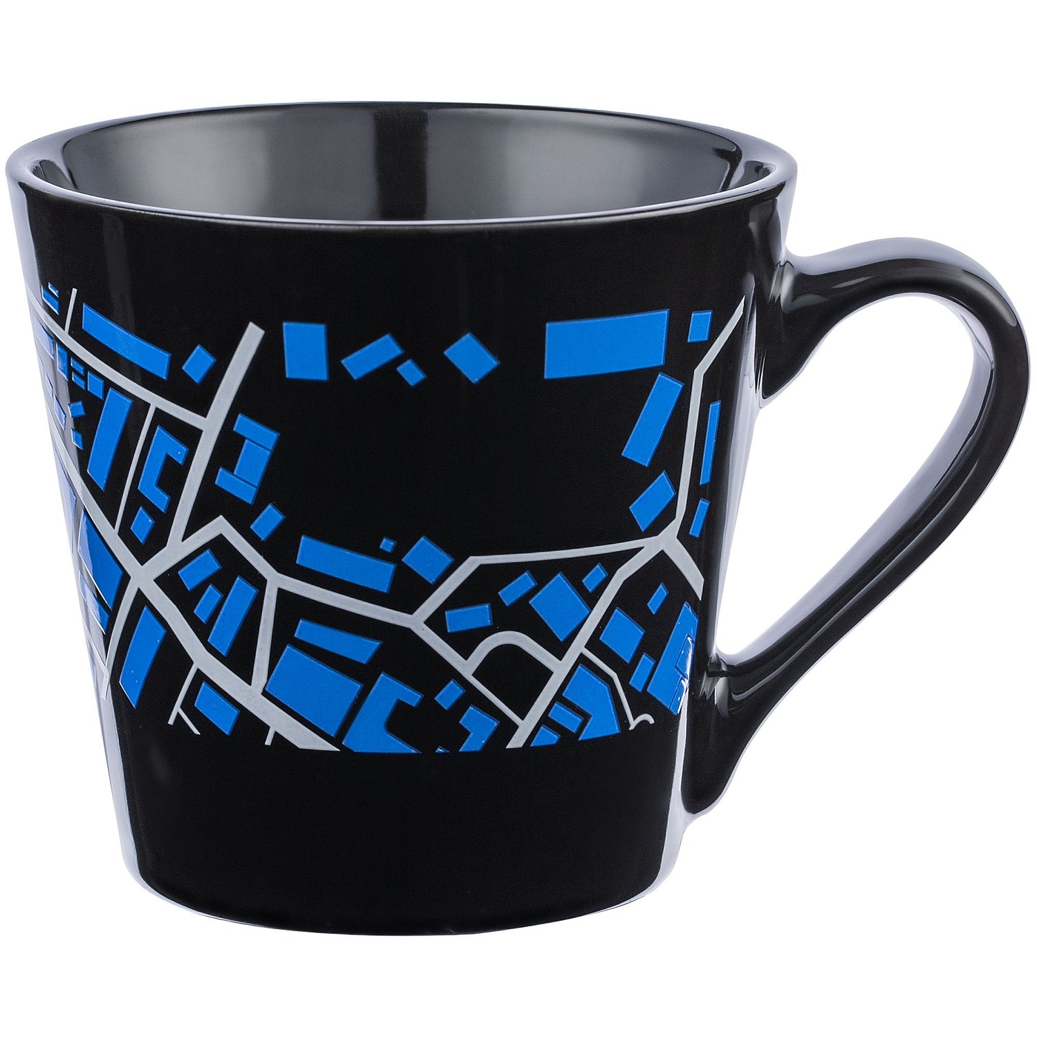 Кружка Modern Bell Classic, глянцевая, черная с логотипом