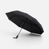 Складной зонт Dome Double с двойным куполом, черный с логотипом