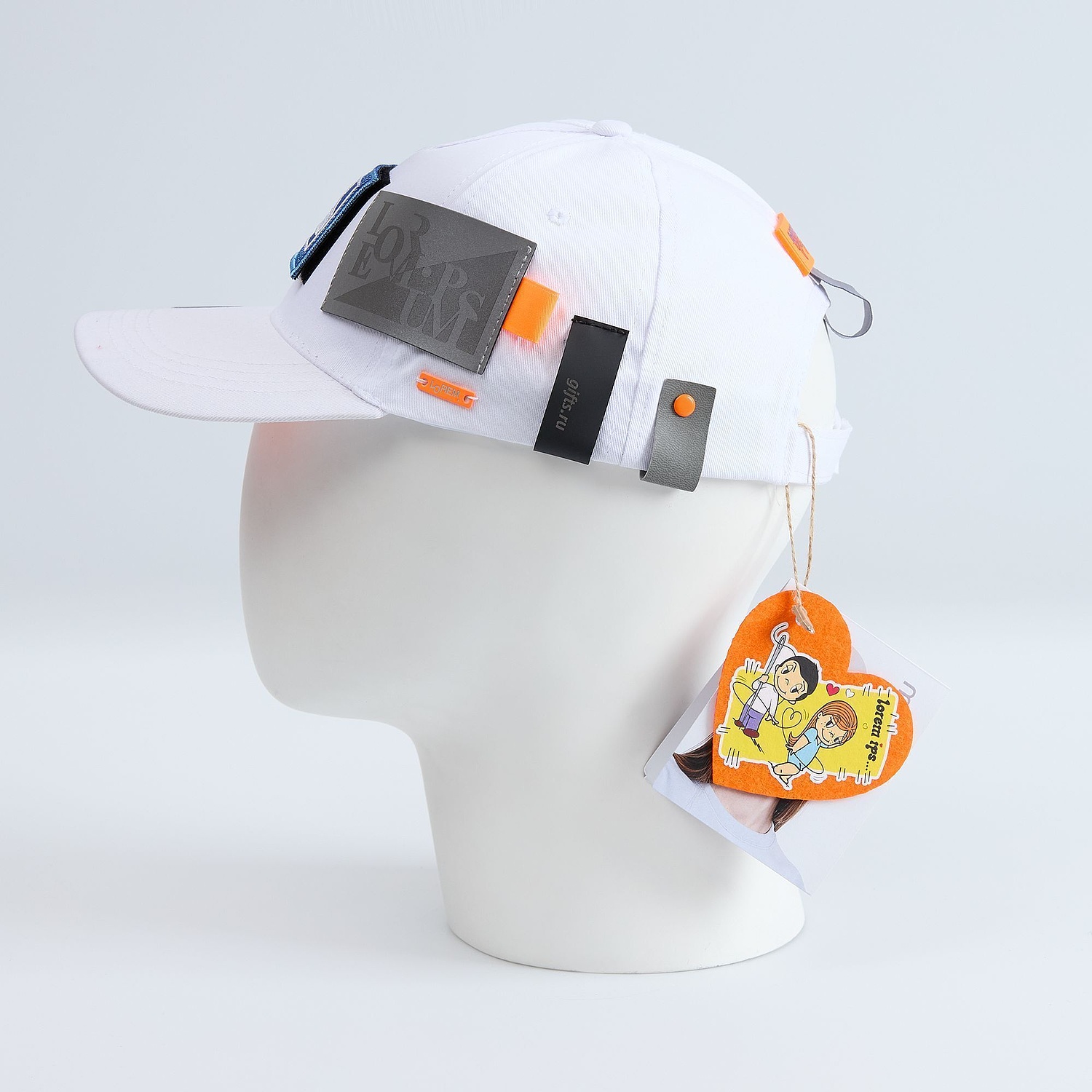 Бейсболка Buzz, темно-синяя с логотипом