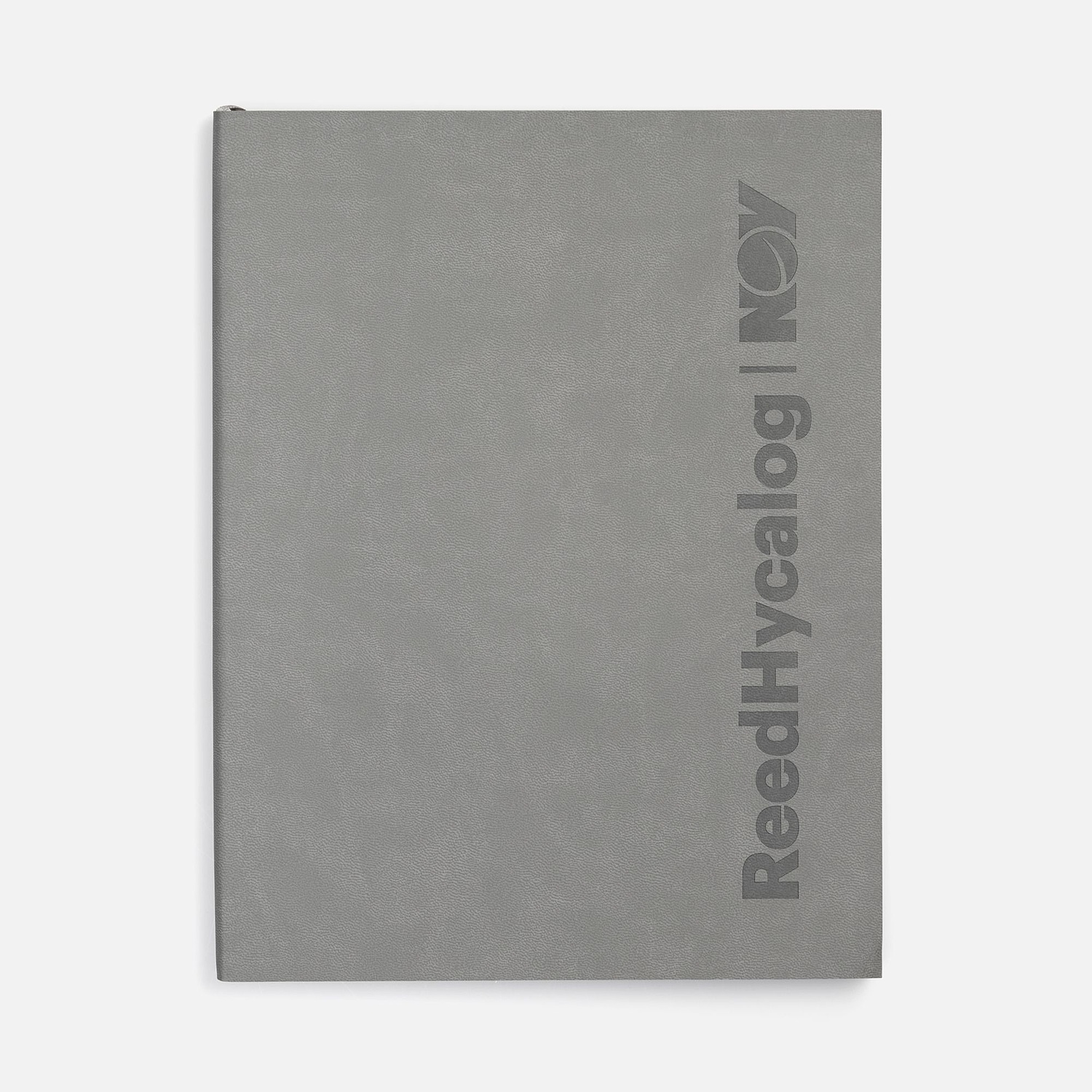 Ежедневник Flat Maxi, недатированный, серый с логотипом