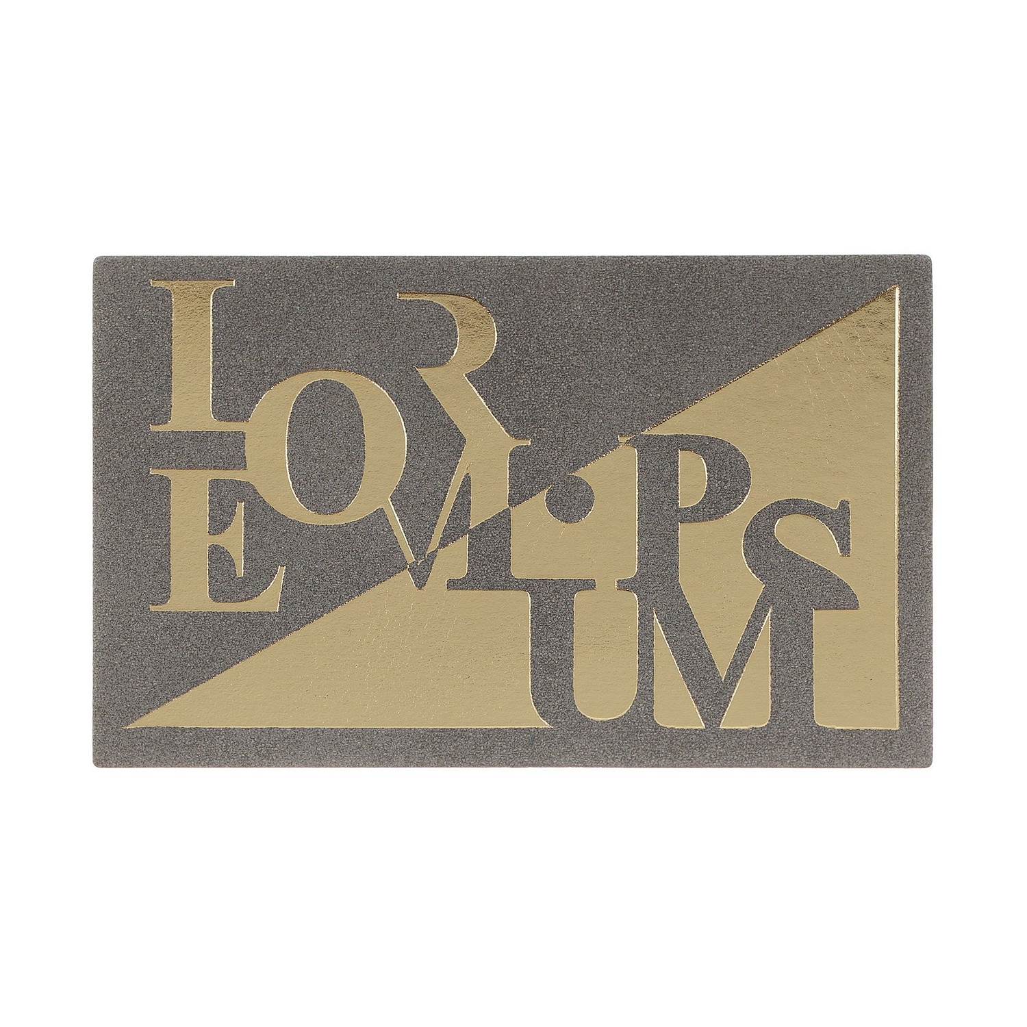 Лейбл Listra Nubuck, XL, серый с логотипом