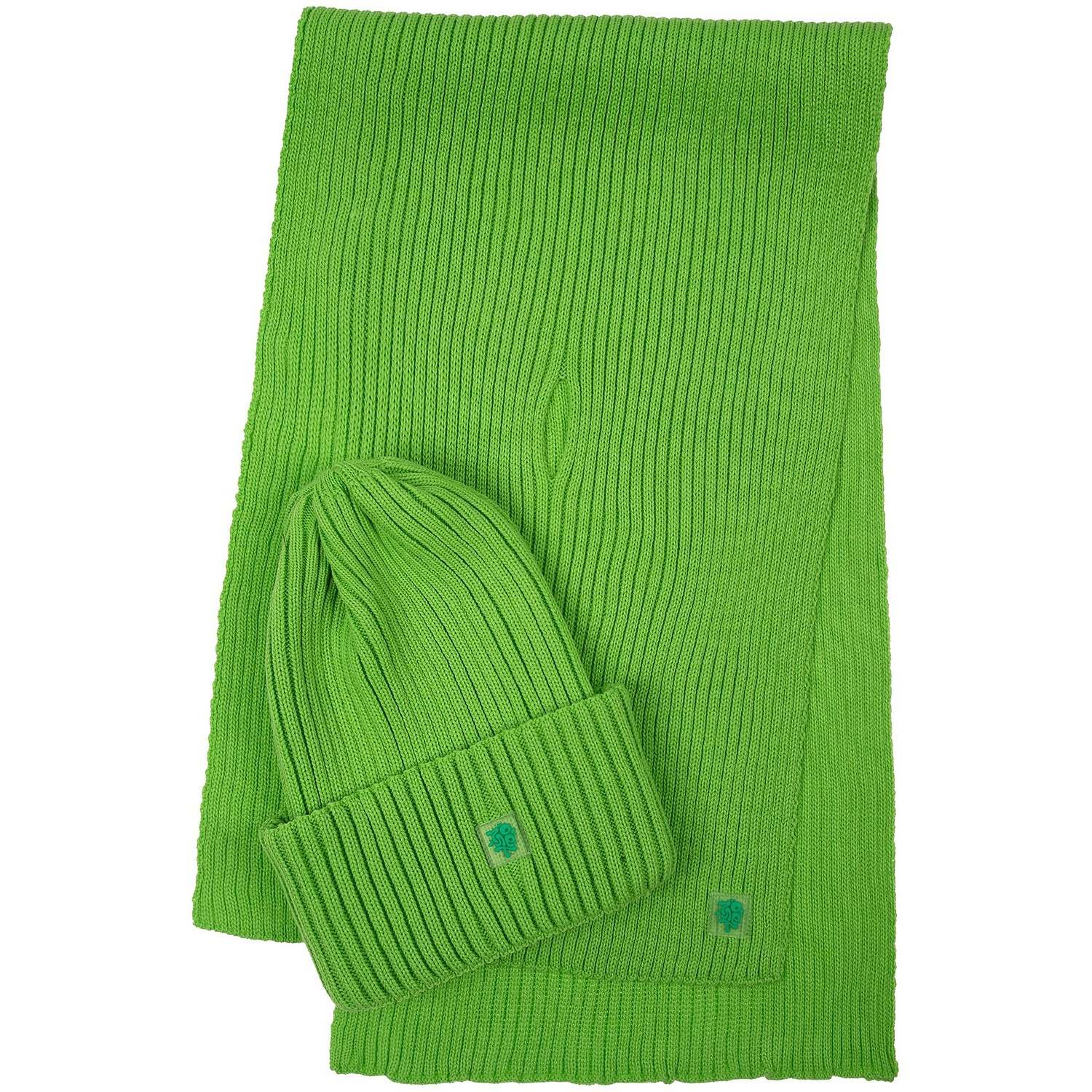 Шарф Yong, светло-зеленый (салатовый) с логотипом