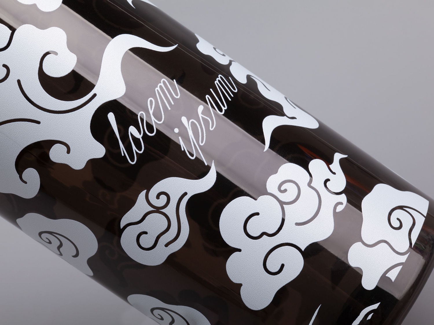 Бутылка для воды Plaske, черная с логотипом