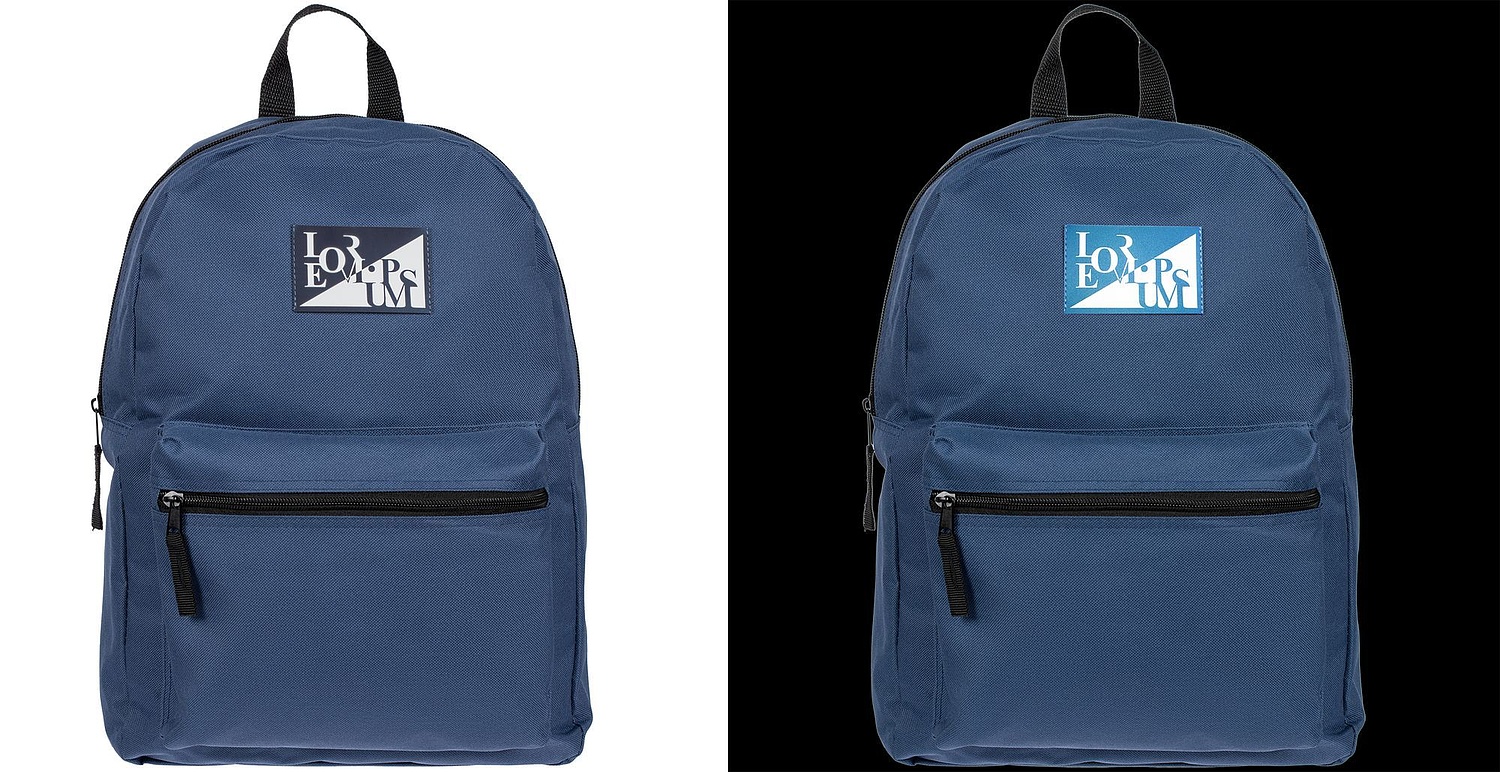 Лейбл светоотражающий Tao, XL, синий с логотипом