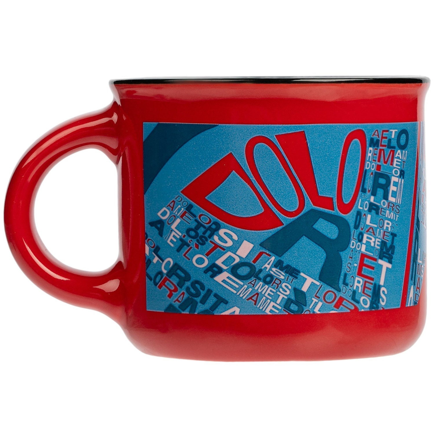 Кружка Dacha, малая, красная с логотипом