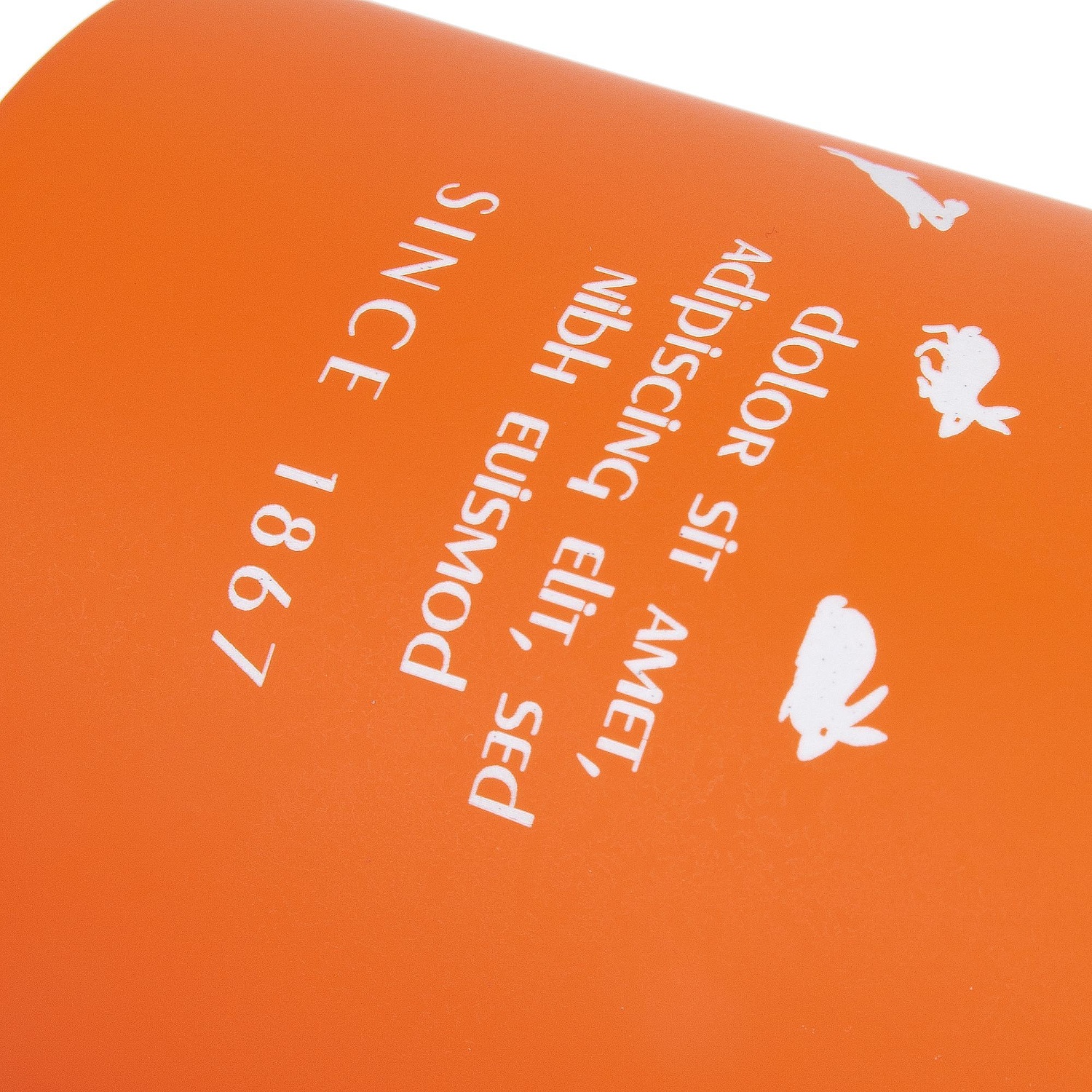 Кружка StopSpot с покрытием софт-тач, оранжевая с логотипом