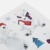 Стикерпак UV-DTF «Новый год», белые медведи с логотипом