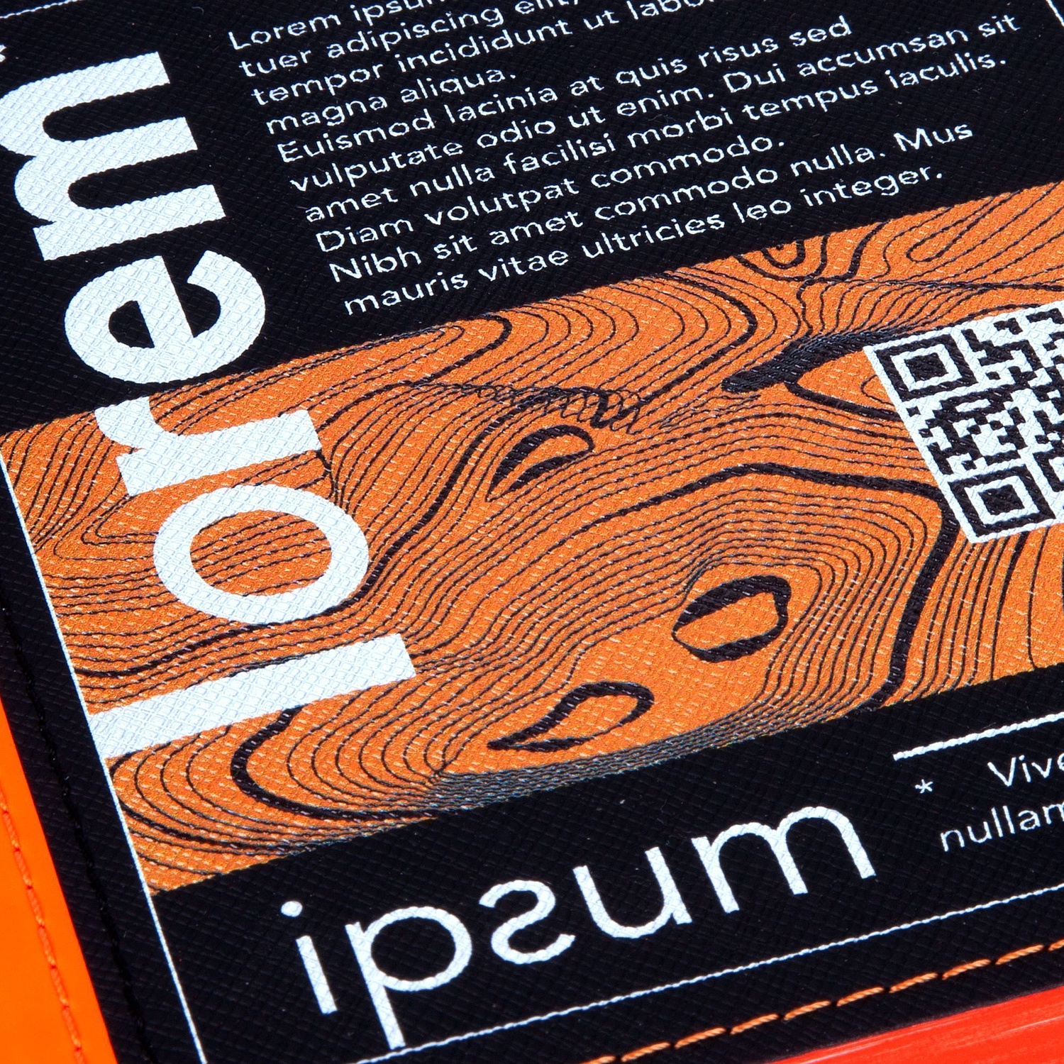 Ежедневник Nice Twice, недатированный, черный с голубым с логотипом