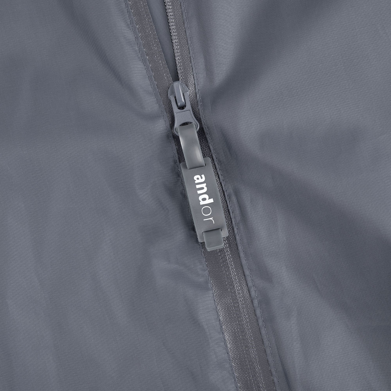 Дождевик R2, серый с логотипом