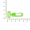 Застежка-карабин Carabine, S, зеленый неон с логотипом