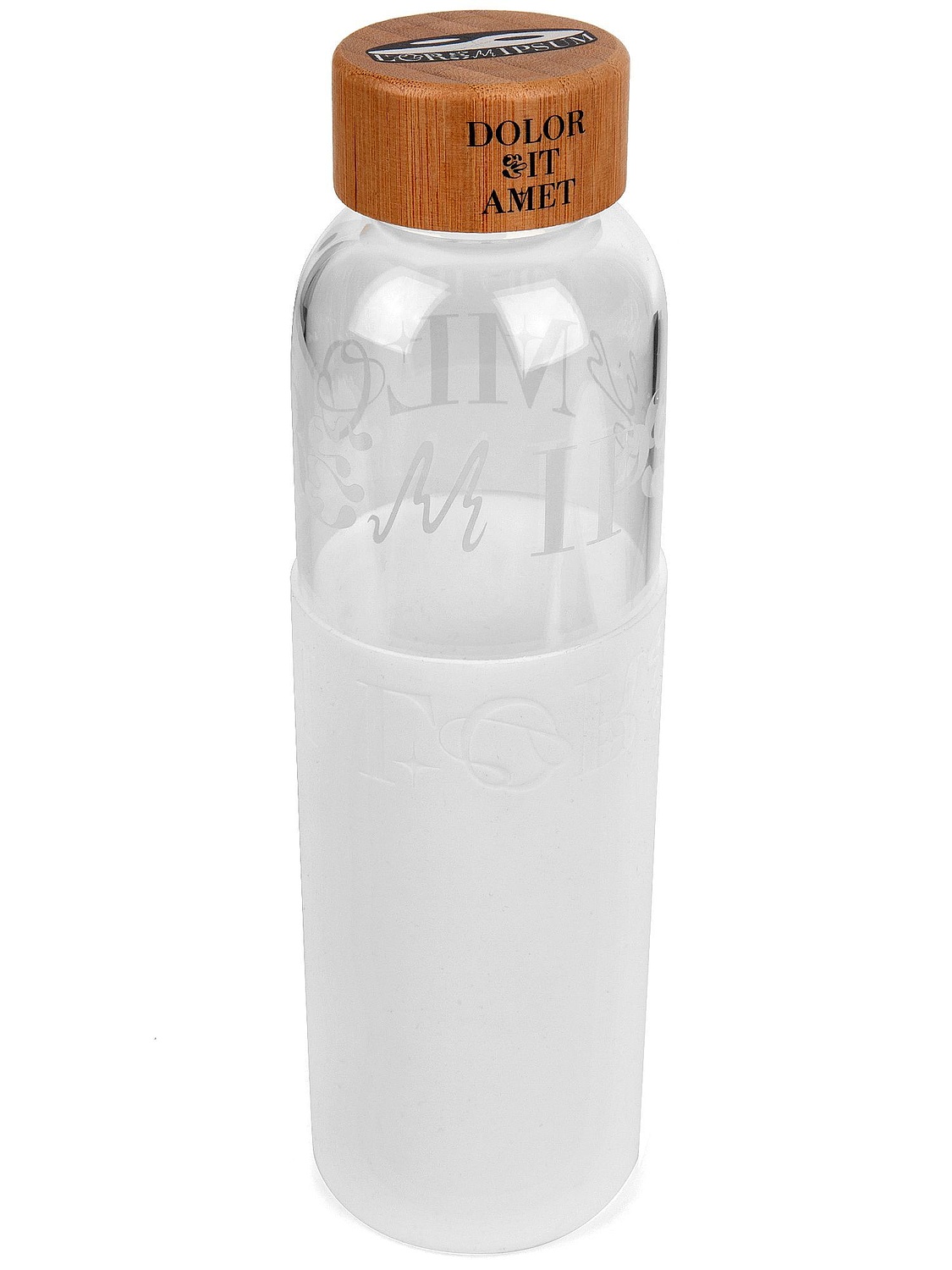 Бутылка для воды Onflow, белая с логотипом