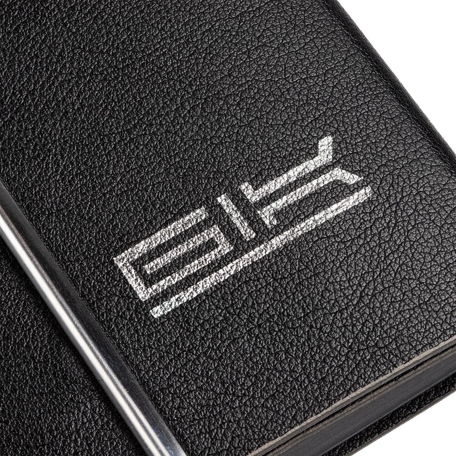 Ежедневник Petrus Flap, недатированный, черный с логотипом