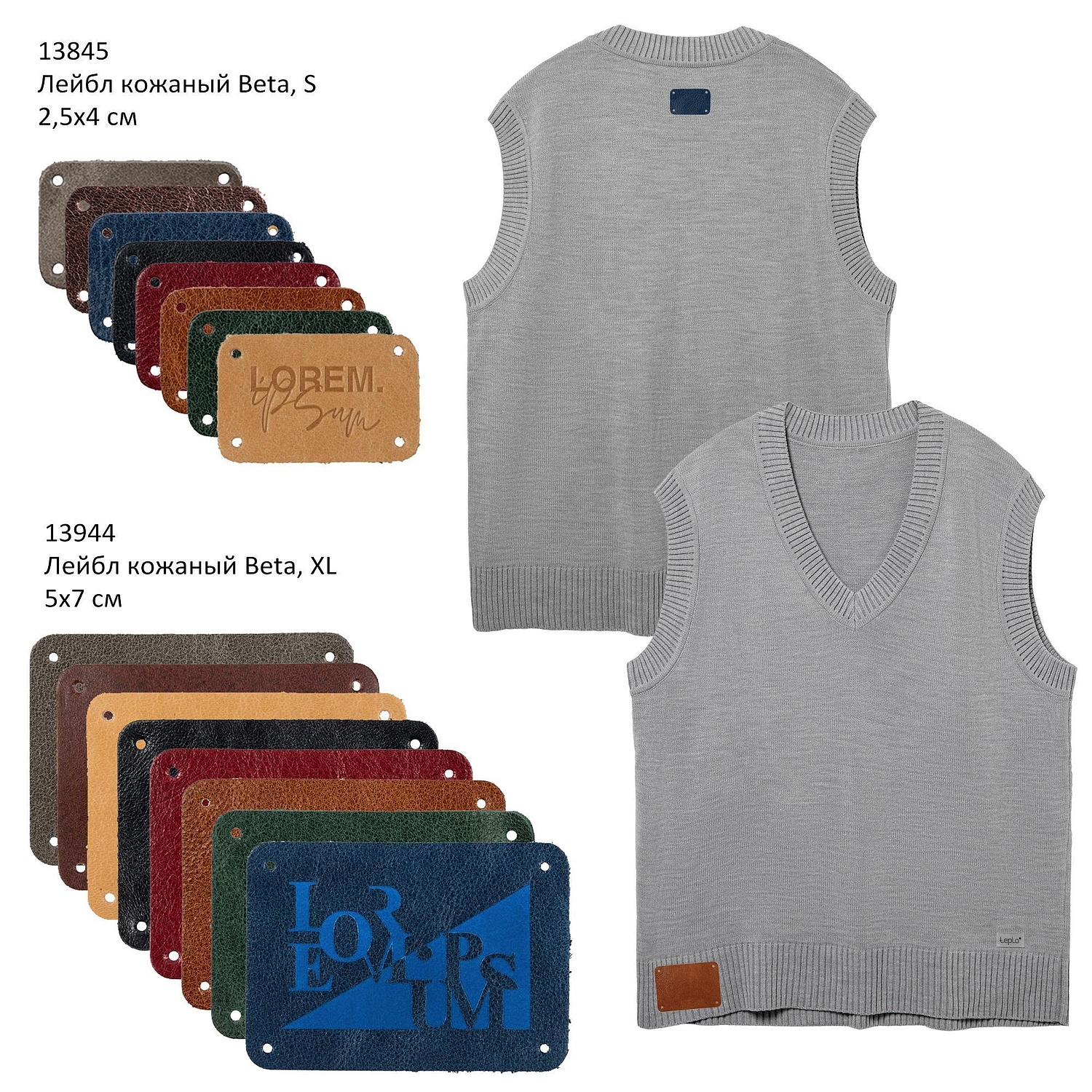 Жилет оверсайз унисекс Tad, светло-серый с логотипом