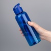 Бутылка для воды Plaske, синяя с логотипом