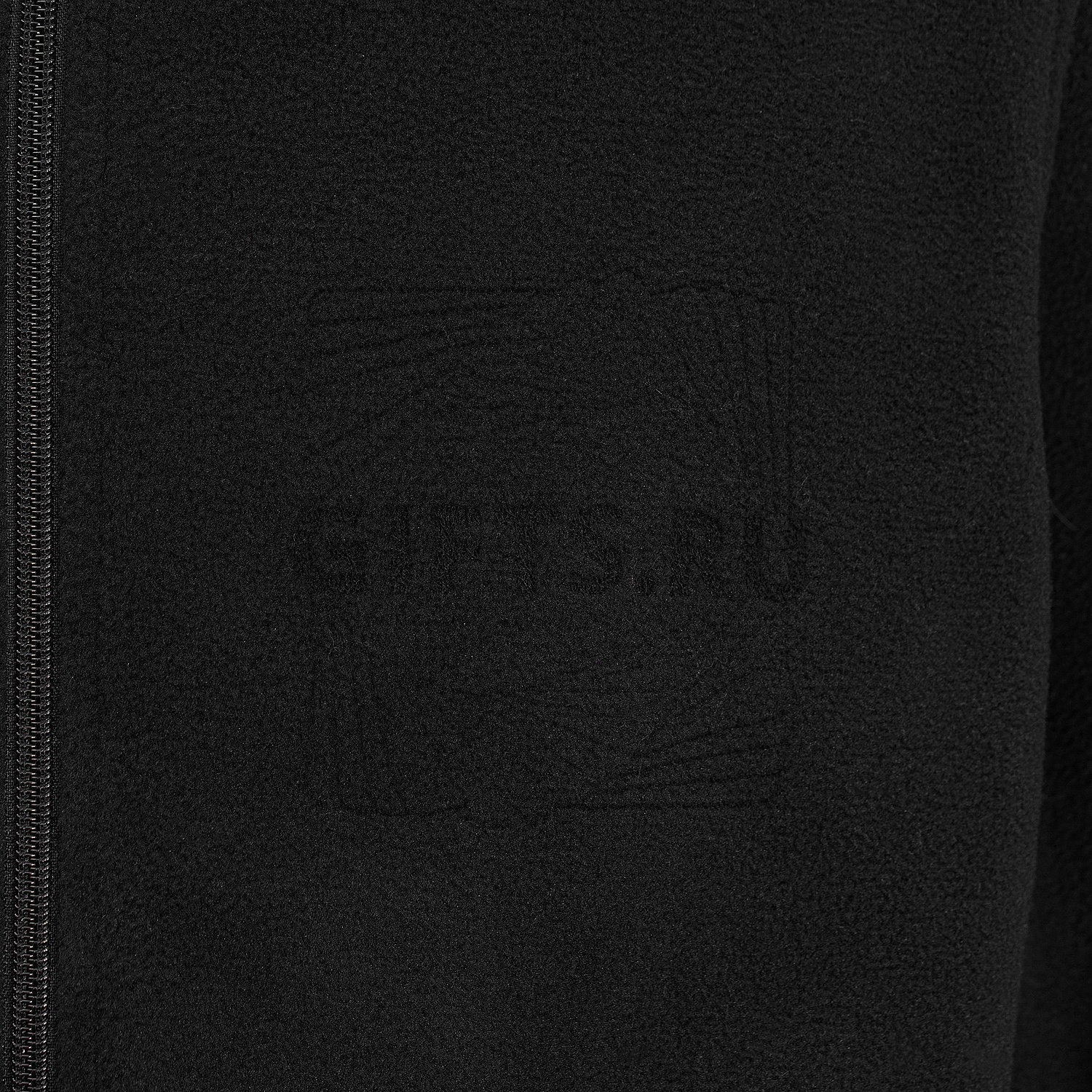 Куртка флисовая унисекс Nesse, черная с логотипом