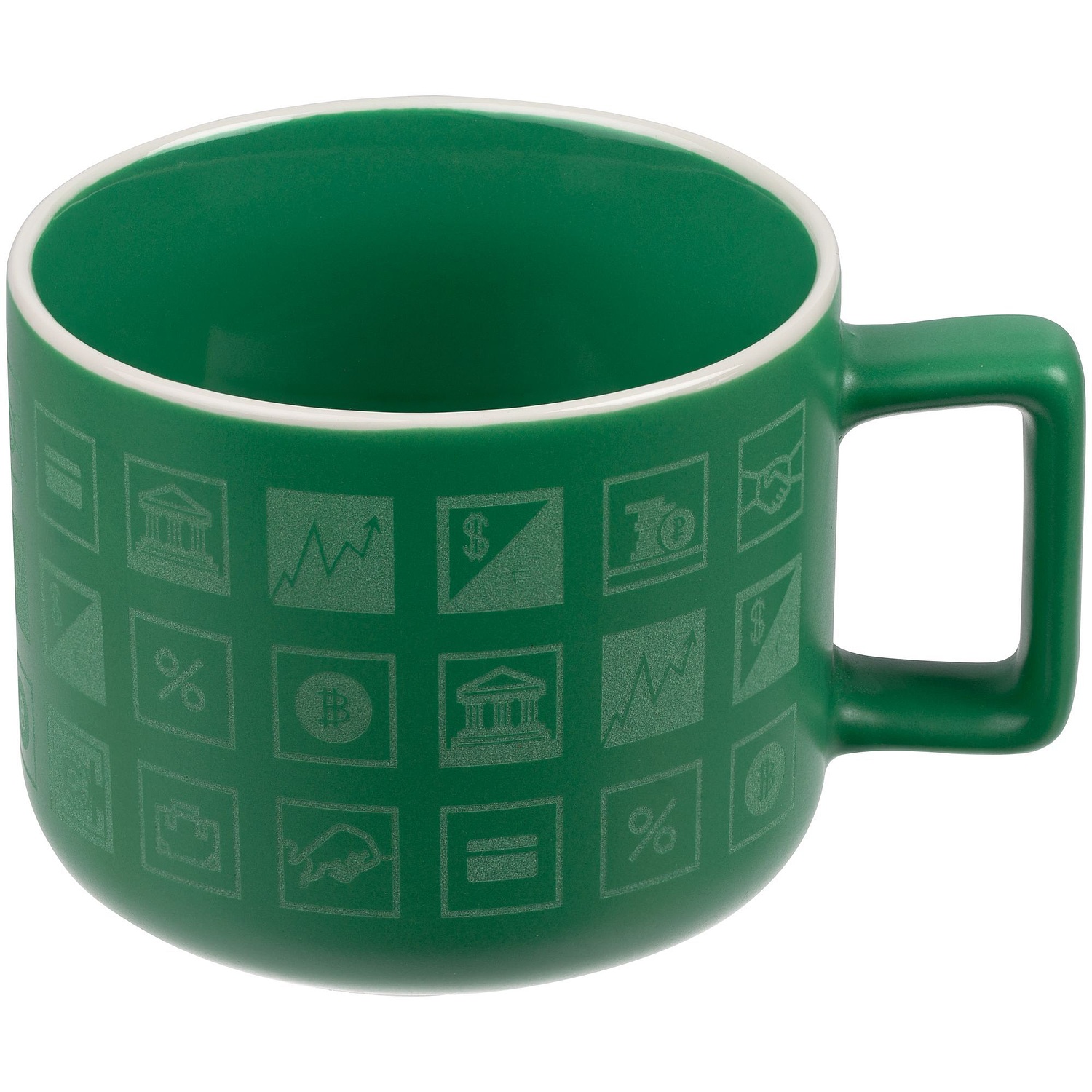 Чашка Fusion, зеленая с логотипом