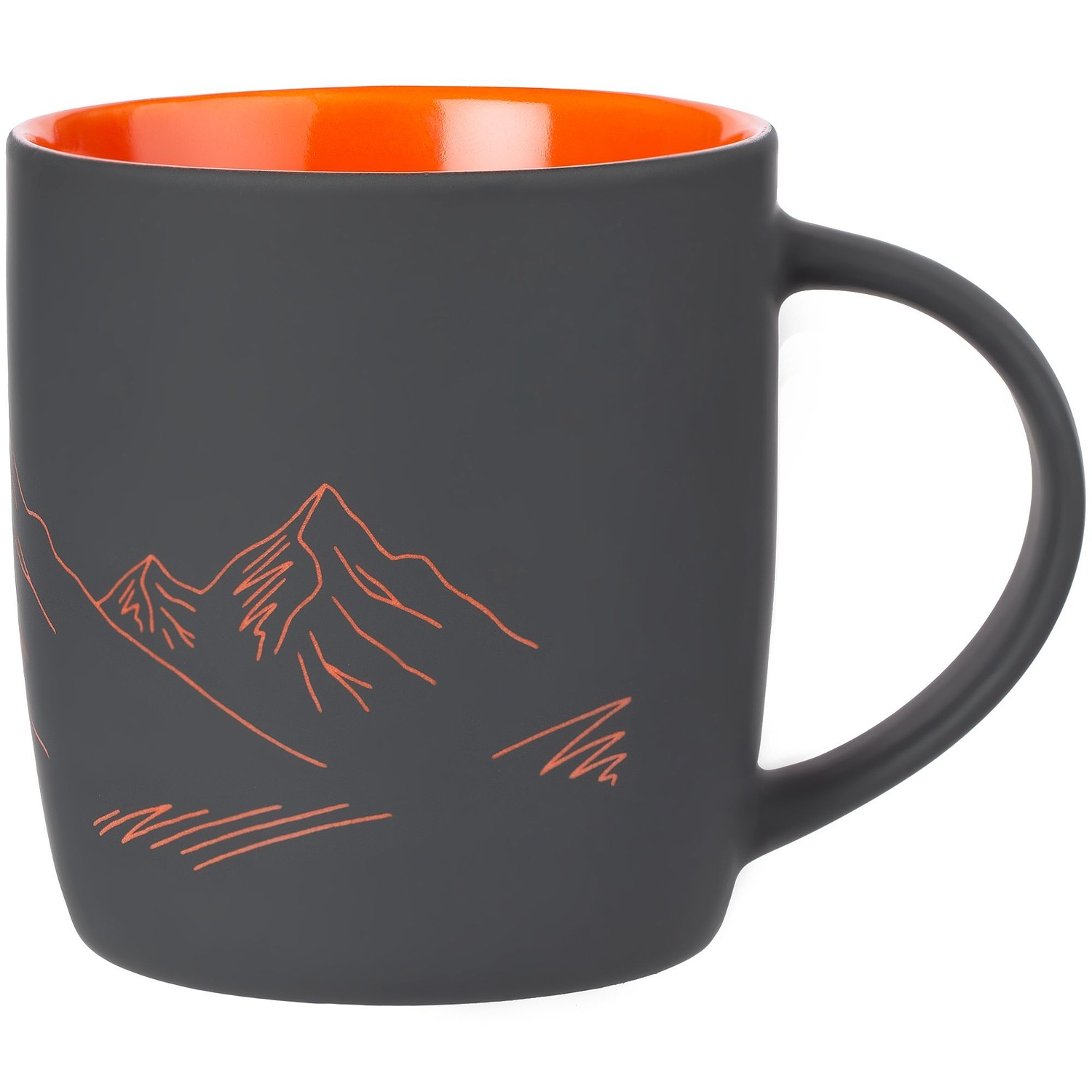 Кружка Surprise Touch с покрытием софт-тач, оранжевая с логотипом