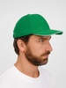 Бейсболка Buffalo, ярко-зеленая с белым с логотипом