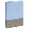 Ежедневник Horizon, недатированный, серый с голубым с логотипом
