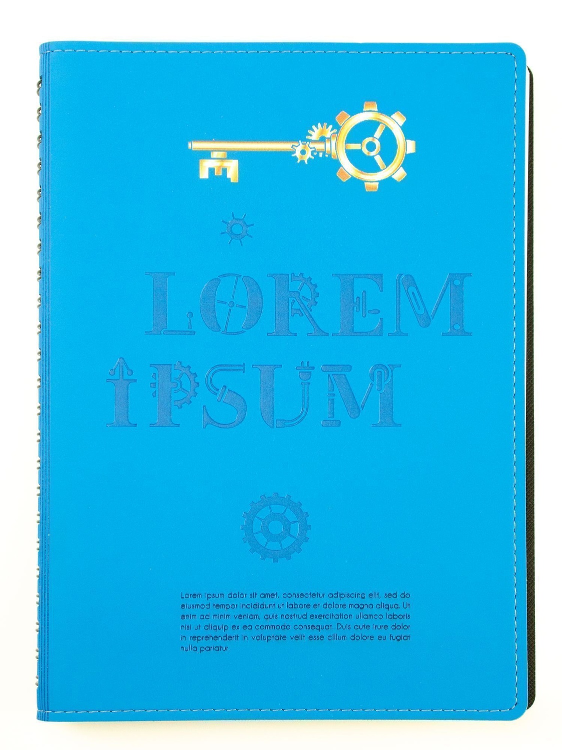 Ежедневник Spring Shall, недатированный, голубой с логотипом