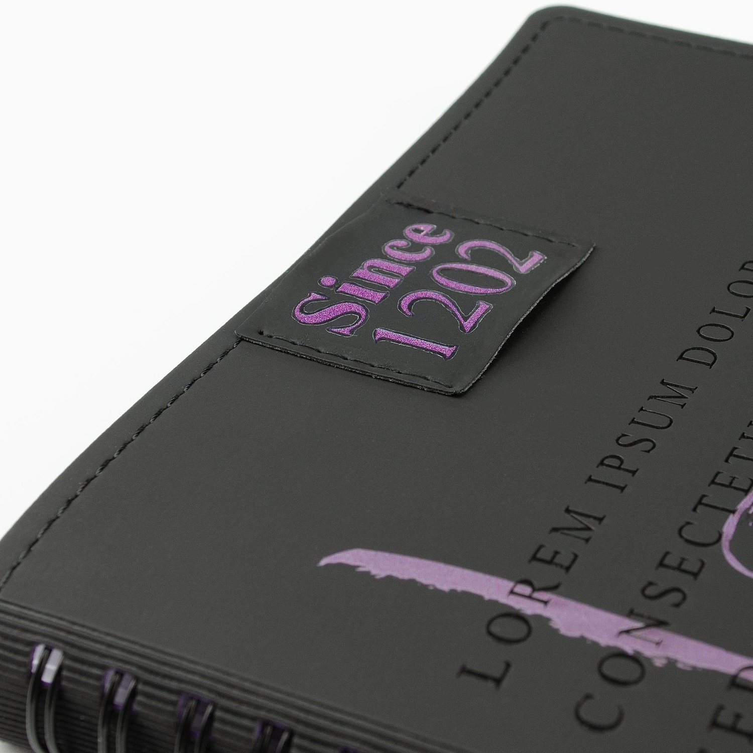 Лейбл Listra Soft Touch, черный с логотипом