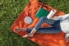 Плед для пикника Comfy, бежевый с логотипом