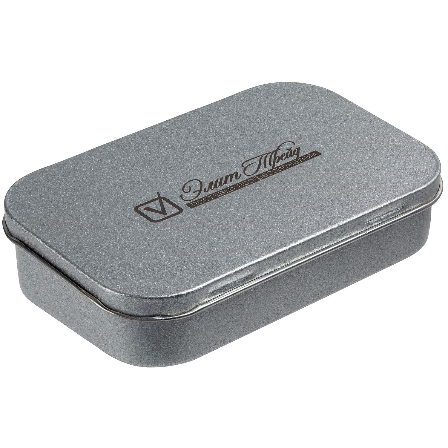 Коробка Pragmax S, прямоугольная, серебристая