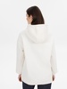 Худи оверсайз унисекс Snuggie, молочно-белое с логотипом