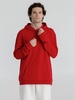 Толстовка с капюшоном унисекс Hoodie, красная с логотипом