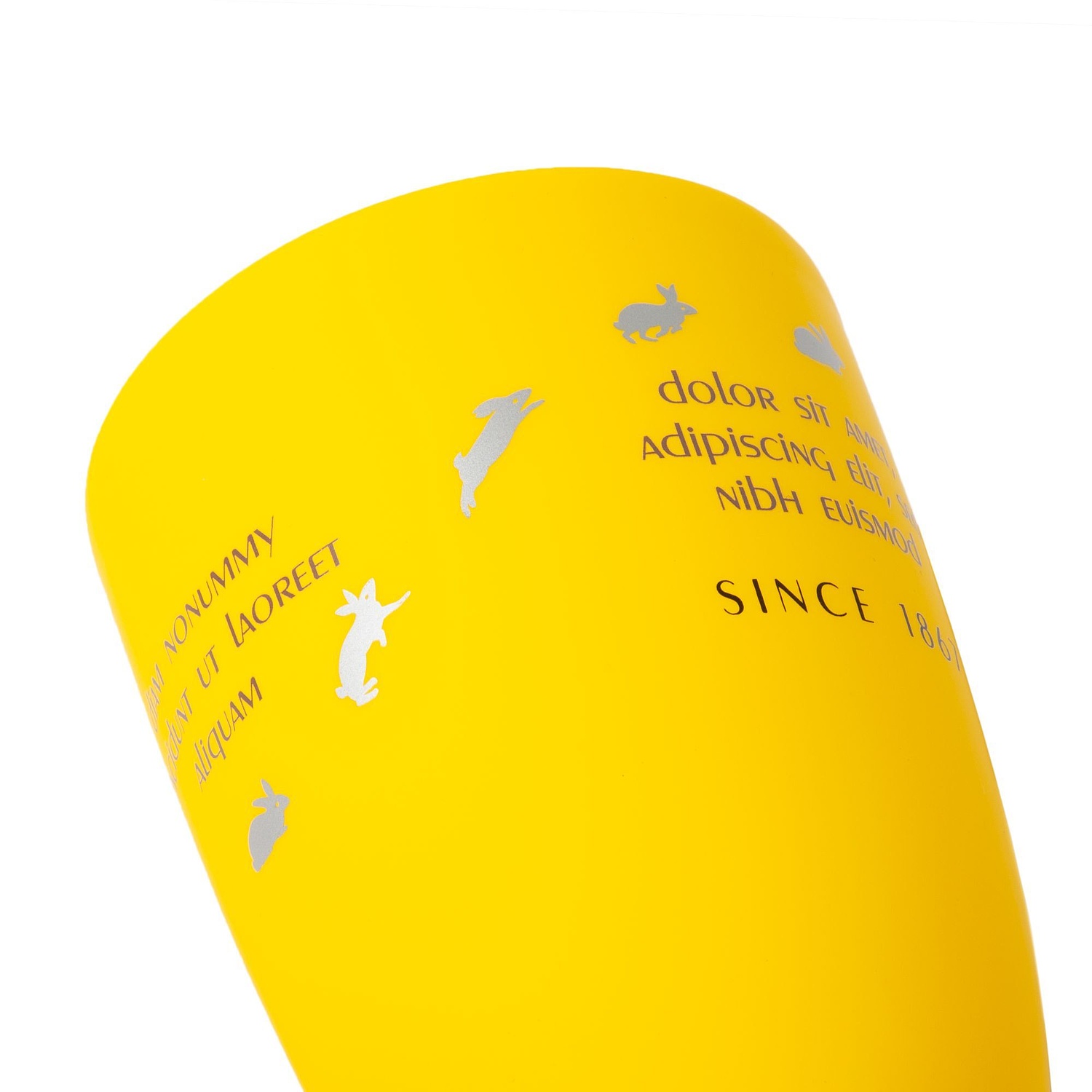 Кружка Good Morning с покрытием софт-тач, желтая с логотипом