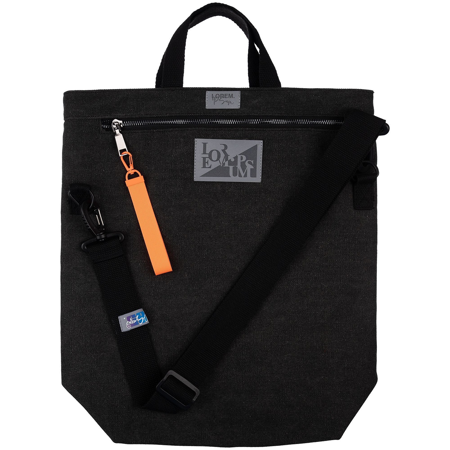 Рюкзак-шопер Casual, черный с логотипом