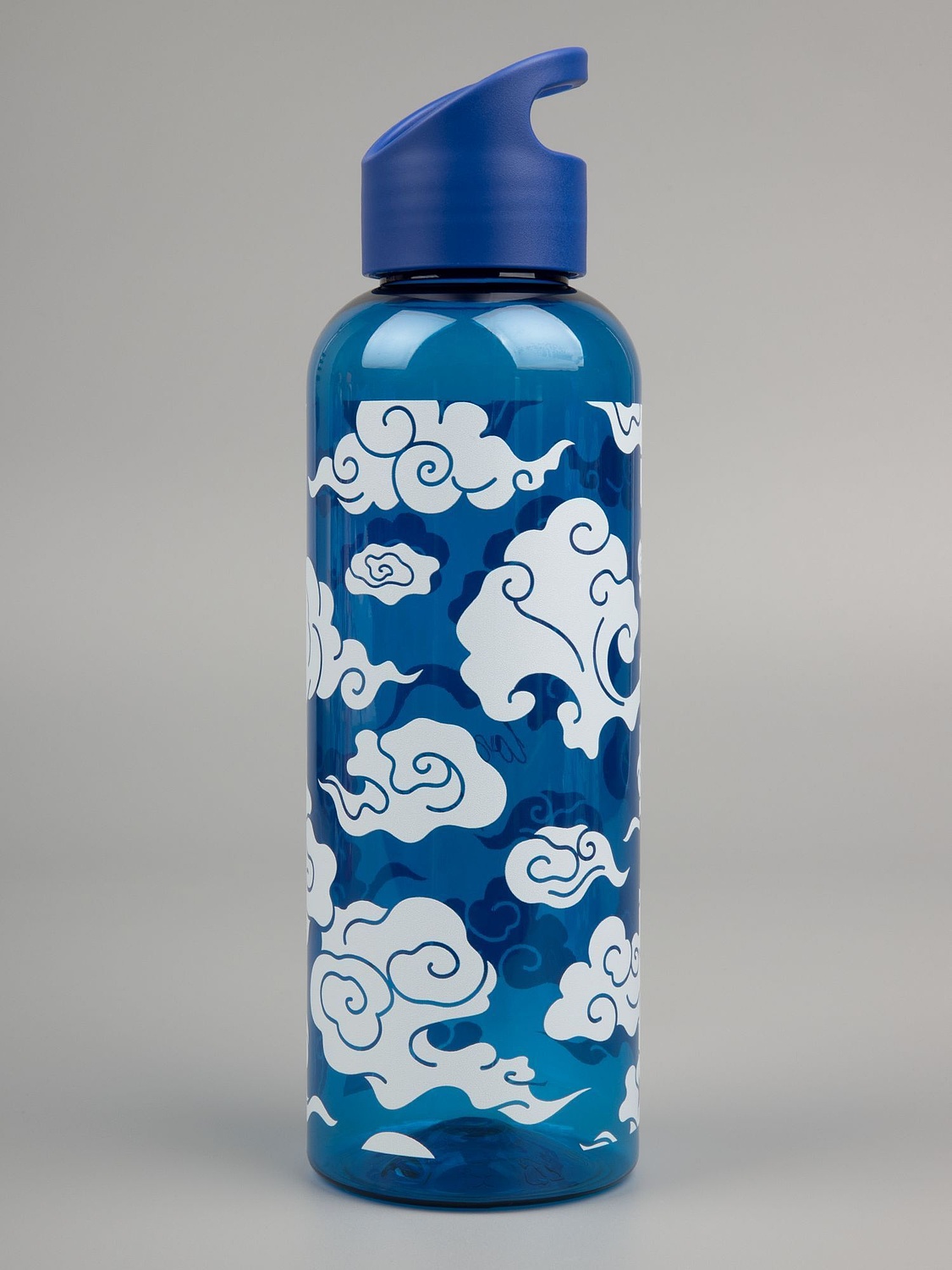 Бутылка для воды Plaske, синяя с логотипом