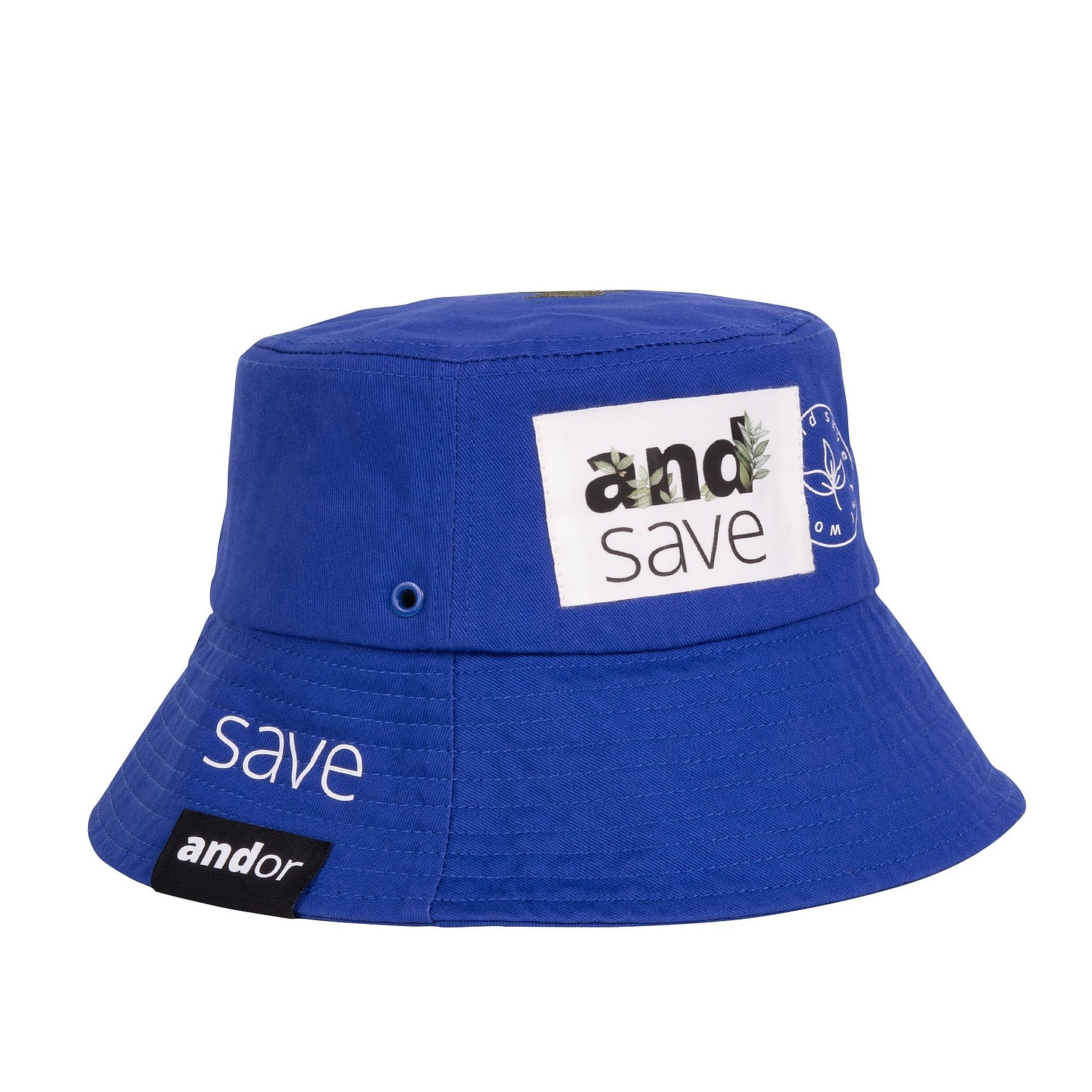 Панама C7, синяя с логотипом