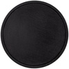 Лейбл из ПВХ Dzeta Round, L, черный с логотипом