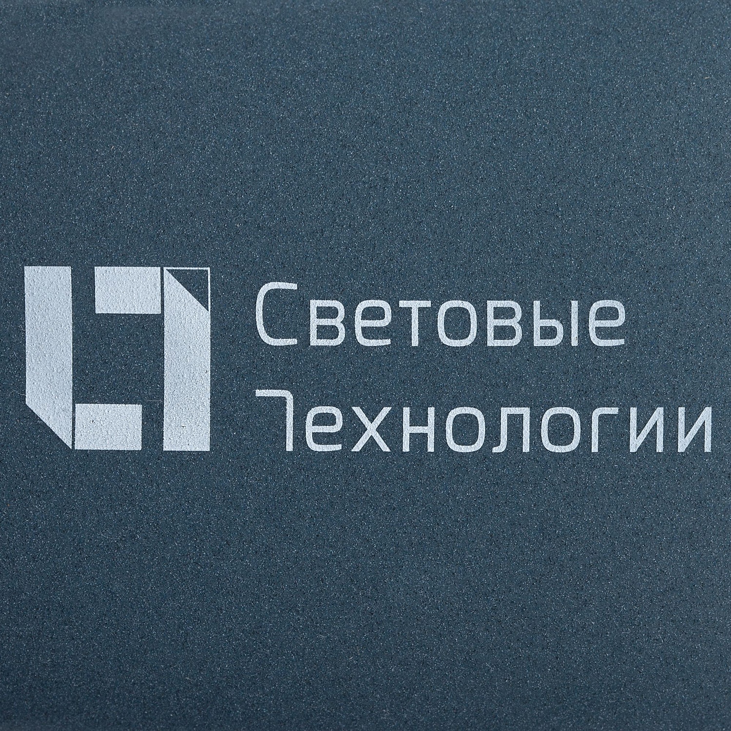 Внешний аккумулятор Pebble 5200, серо-синий с логотипом