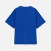 Футболка унисекс оверсайз T2, синяя с логотипом