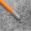 Наконечник для шнурка Nozzle, серебристый (хром) с логотипом