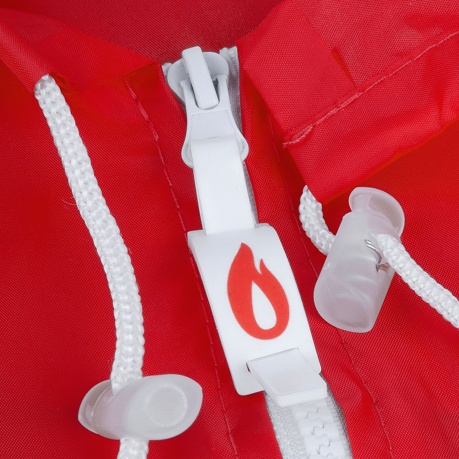 Дождевик Rainman Zip, красный с логотипом