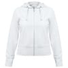 Толстовка женская Hooded Full Zip белая с логотипом