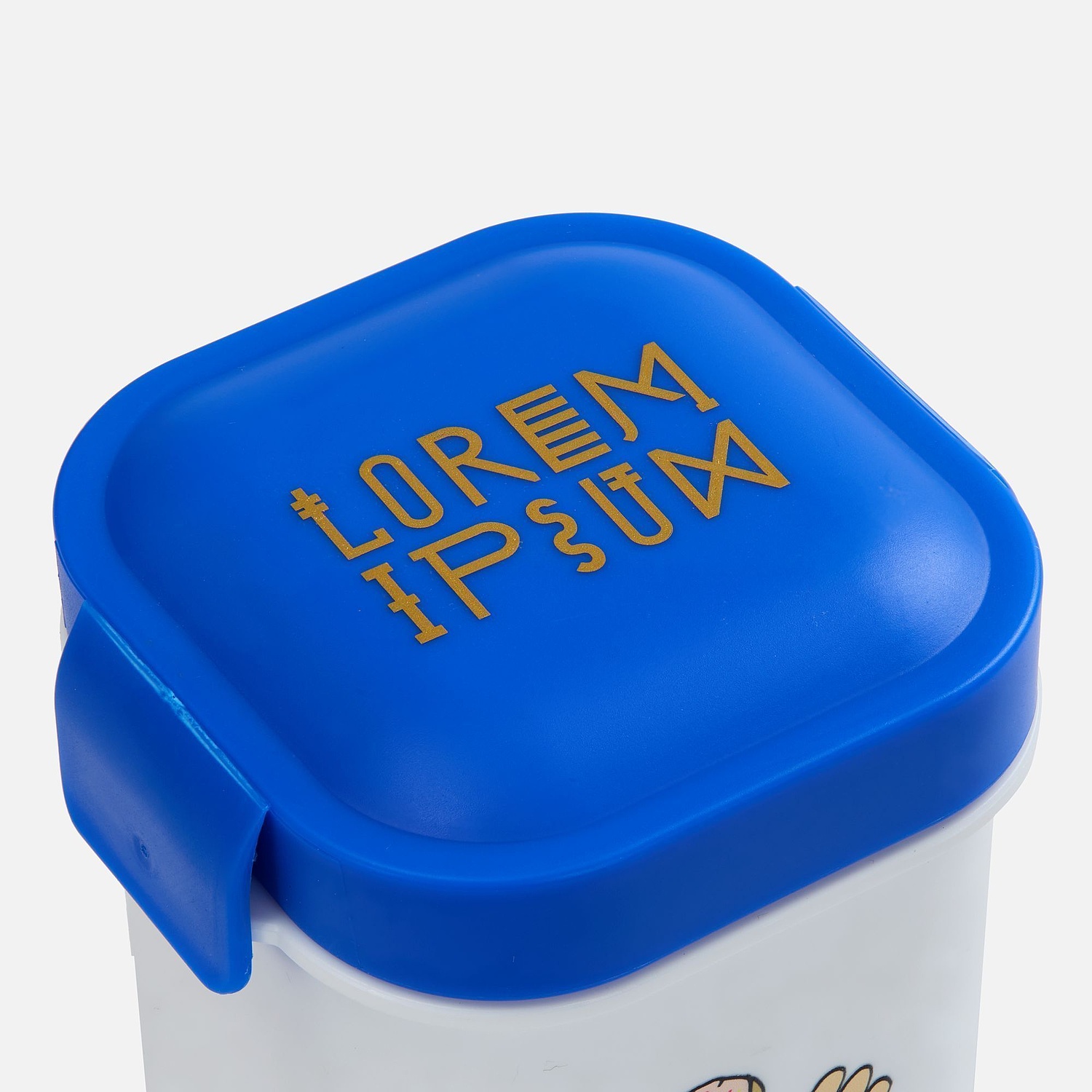 Ланчбокс для снеков Lunch Crunch, белый с черным