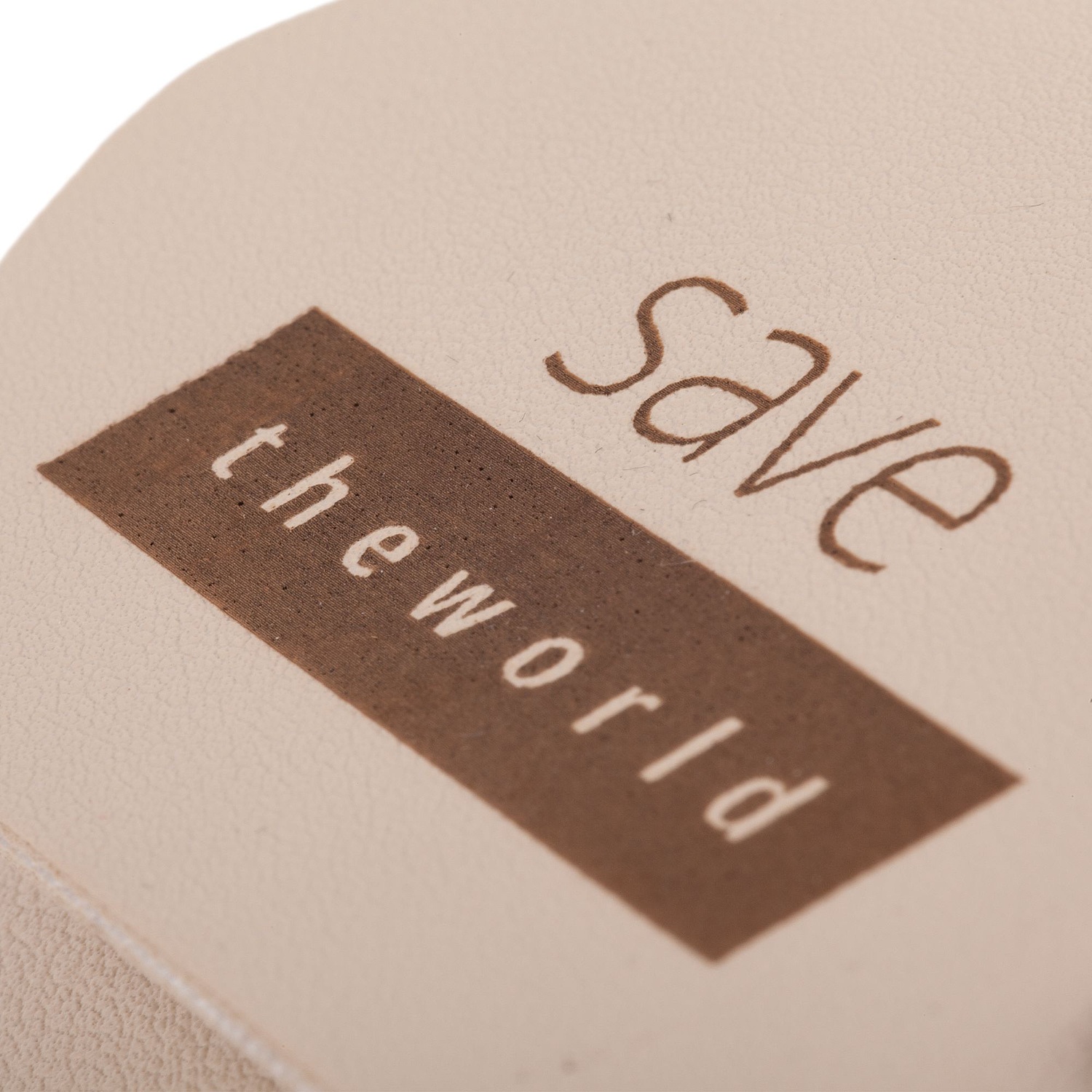 Зонт складной Sunway в сумочке, бежевый с логотипом