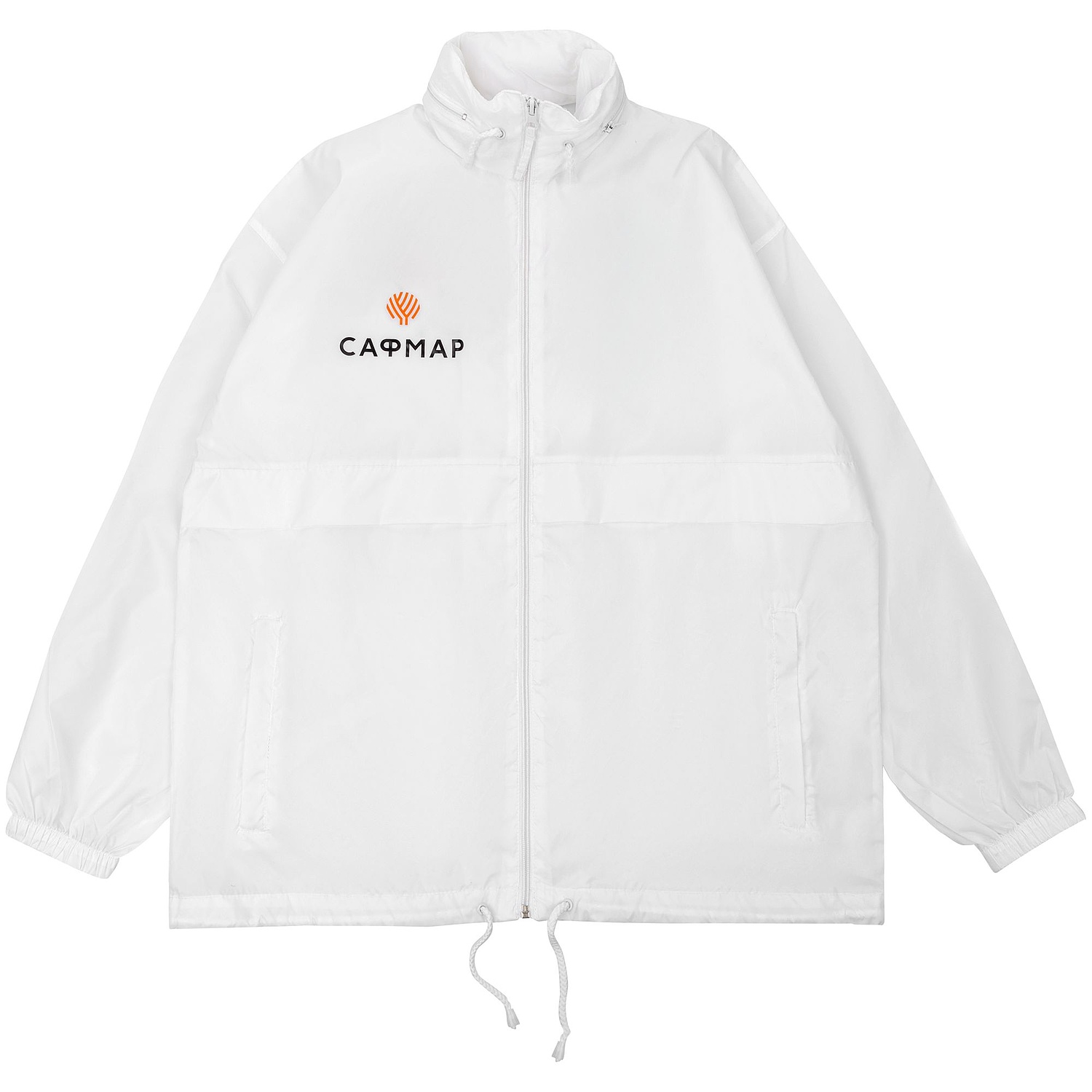 Ветровка из нейлона Surf 210, белая с логотипом