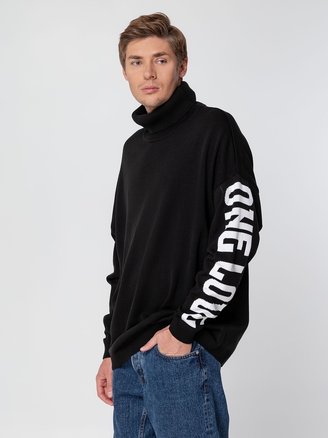 Свитер оверсайз на заказ Tricksy Net, акрил с логотипом