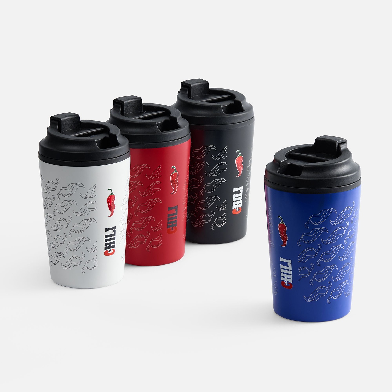 Термостакан Kuppi, красный с логотипом