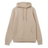 Толстовка с капюшоном унисекс Hoodie, бежевая с логотипом