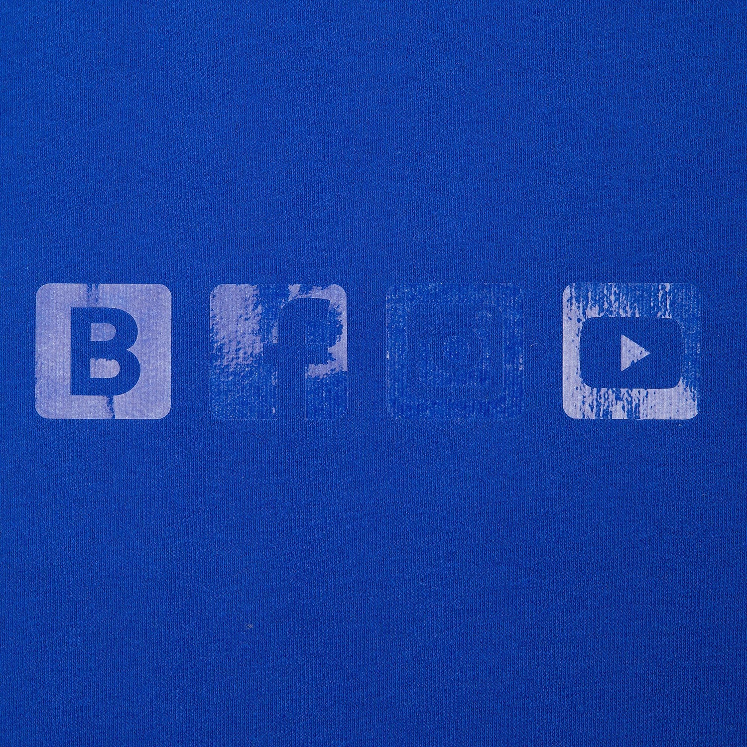 Свитшот унисекс King, ярко-синий с логотипом