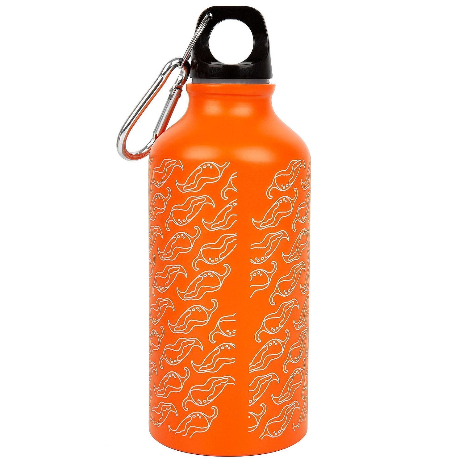 Бутылка для воды Funrun 400, оранжевая с логотипом