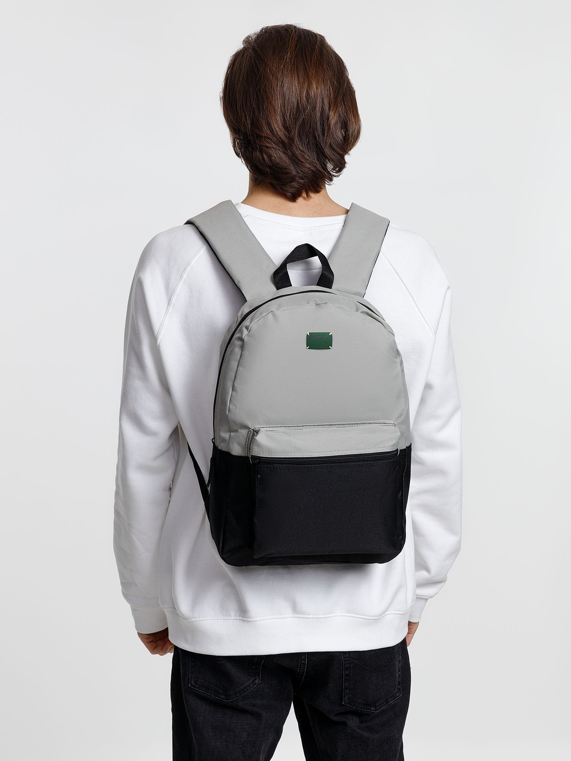 Рюкзак Base Up, черный с серым с логотипом