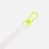 Застежка-карабин Snap Hook, S, желтый неон с логотипом