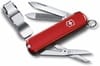 Нож-брелок Nail Clip 580, красный с логотипом